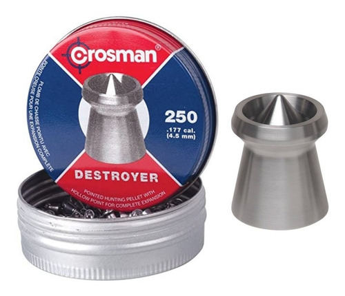 Destroyer Premier Pellets Crosman 4.5mm Diabolos 7.4gr Xtm P