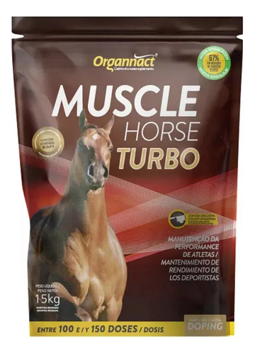 Muscle Horse Turbo Suplemento Box Pouch 15kg - Organnact