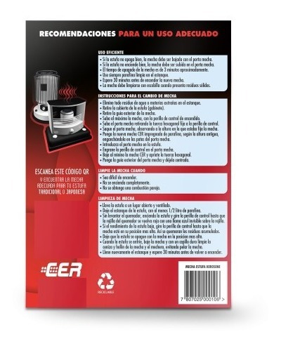 Mecha De Estufa Japonesa Mchpas3 (compatible Con 30 Modelos)