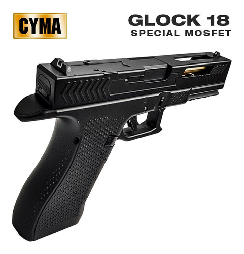 Pistola Airsoft Glock 18 Mosfet Full Auto Cm.131s