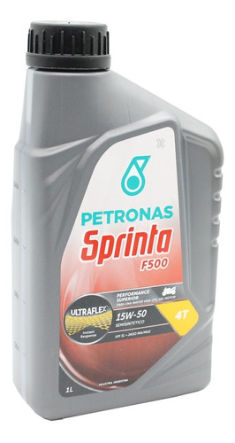 Aceite Petronas Sprinta F500 4t 15w-50 Semi-sintetico 1lt