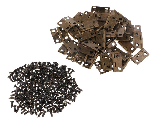 Imagen 4 de 8 de 50x Bisagras Pequeñas Caja De Joyería Bisagra Pequeña
