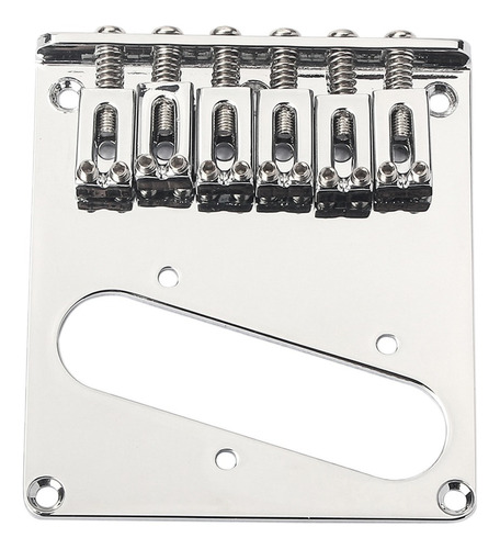 Chrome 6 Saddle Ashtray Bridge Para Telecaster Tl Electric