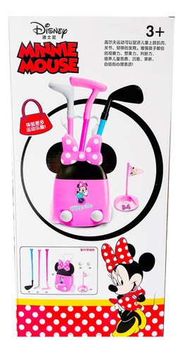 Juego Infantil Golfito Minnie Mouse Niña Golf Palos Pelota