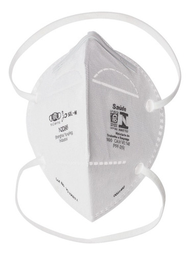 Imagem 1 de 6 de Kit 50 Máscaras N95 Proteção Respiratória Pff2 Anvisa