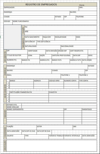 Imagem 8 de 9 de Rh Cadastro E Controle De Funcionário Multi-empresa Excelvb