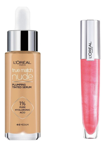 Kit Rutina Con Ácido Hialurónico Loreal Maquillaje+ Labial