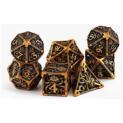 Dados De Metal Huecos De Cobre Con Caja De Metal Dados De Me