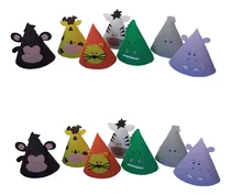 Comprar Gorros Selva Infantiles Goma Eva Animalitos X10 Gorros