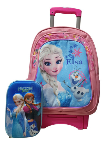 Set Mochila Con Ruedas Primaria Frozen Y Lapicera  (Reacondicionado)