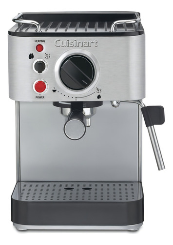 Máquina de café expresso Cuisinart EM-100np1 para fazer 1.. Cor: aço inoxidável, manual