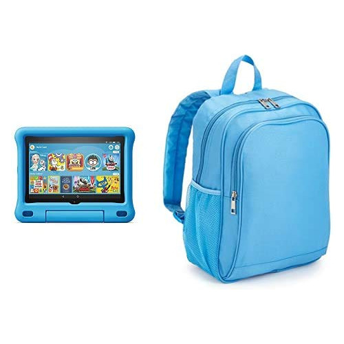 Fire Hd 8 Tablet Para Niño 32 Gb Azul Mochila Made For Kids
