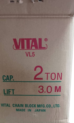Señorita Polipasto Cadena 2ton Vital