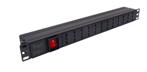 Regleta Pdu 12 Enchufes Hembra 10a Para Rack 1u Linkmade