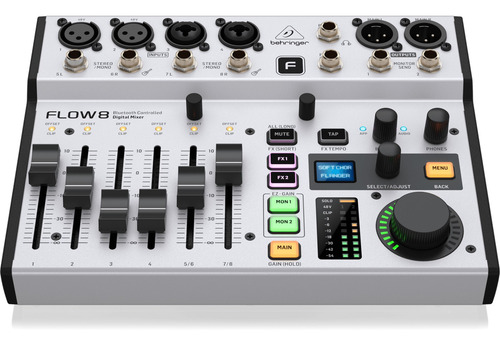 Behringer Flow 8 Mezcladora Digital 8 Canales Usb Bluetooth