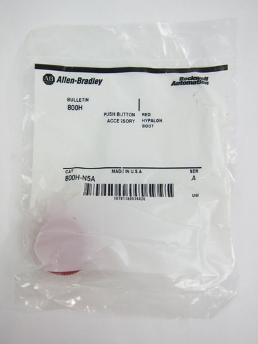 New Allen Bradley 800h-n5a Pushbutton Protective Red Boo Eek