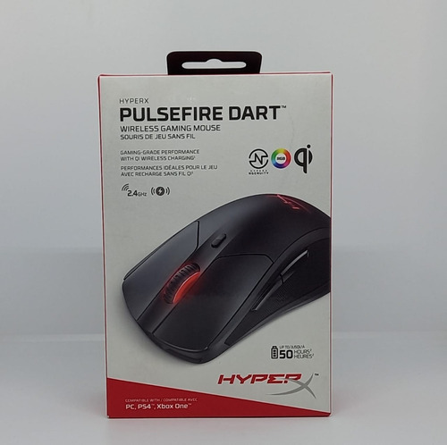 Mouse Inalámbrico Hyperx  Pulsefire Dart Negro (openbox)