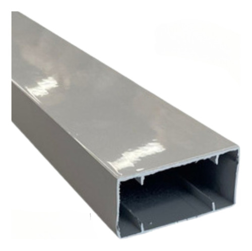 Tubo Aluminio Retangular Portão 25,40 X 50,80 - 150 Cm