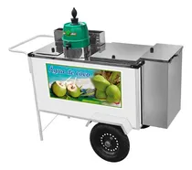 Comprar Carrinho Água Coco  Inox Rodas Pneumáticas Guarda Sol Cefaz