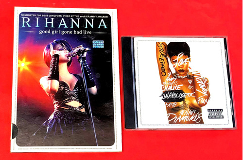 Pack Dvd+cd Rihanna  Good Girl Gone Bad Live   Unapologetic 