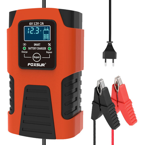 Cargador Batería Foxsur 6v/2a 12v/2a Automático