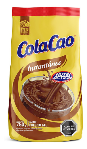 Saborizante Leche Forticado Cola Cao Bolsa 750gr