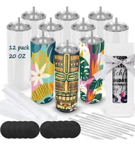 Comprar Tazas Para Sublimar Vaso Termo Sublimación 20oz 600ml 12pzs