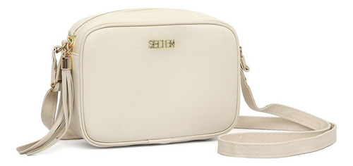 Bolsa Pequena Feminina Mini Bag Balada Linda Em Cor Creme