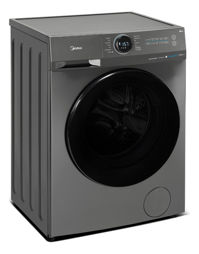 Lavarropas Midea Inverter Smart 8kg Mf200w80wb/t-a1- Titanio Color Gris oscuro