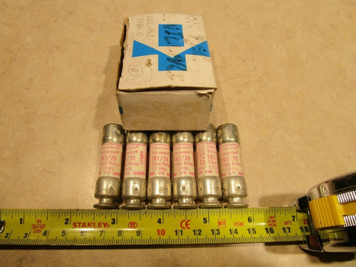 Lot Of 6 Gould Shawmut, Tr1/2r Fuses, 0.5a, E0596 Ccy