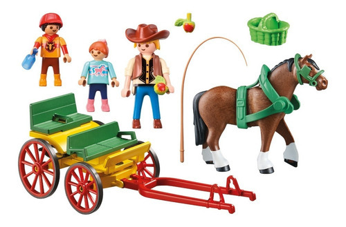 Imagen 2 de 6 de Playmobil 6932 Country Carruaje Con Caballo