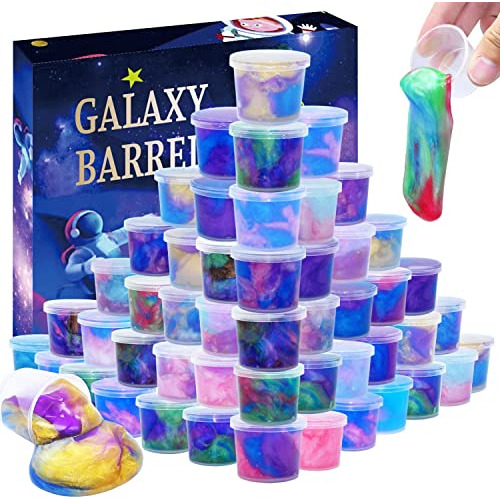 64 Packs Galaxy Putty Slime, Party Favor For Kids Girls...