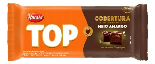 Cobertura Chocolate Fracinado Top Harald Meio Amargo 2,1kg