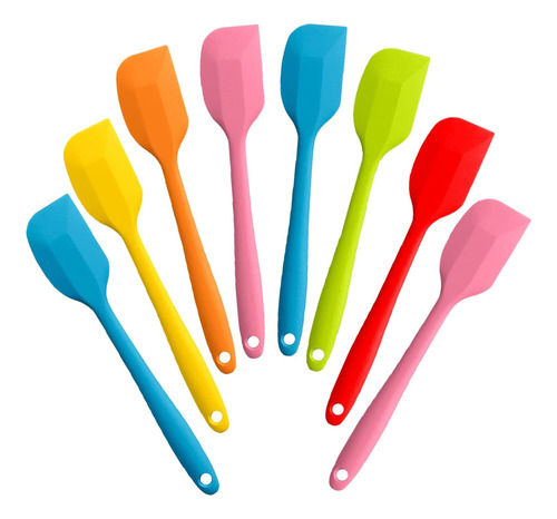 Espátulas De Silicona Antiadherentes, 8 Piezas Resistentes A