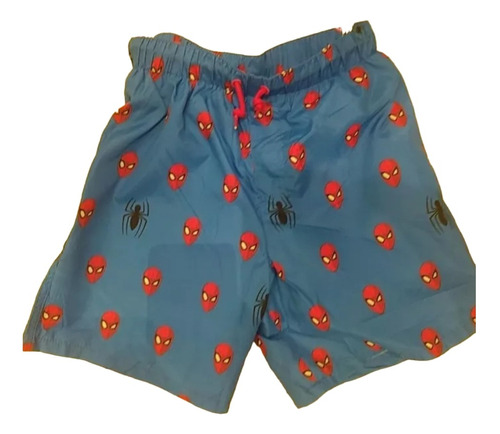 Bermuda Ropa De Baño Spiderman Talla 10/12 Niño