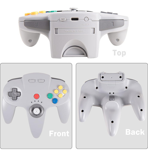 Controlador En Línea De Conmutador N64 Inalámbrico De 2,4 Gh