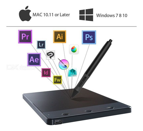 Su Tableta De Dibujo De Gráficos Usb Huiwang H420 Con