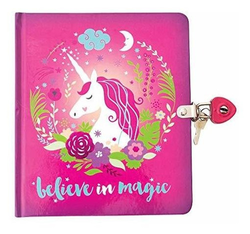 Playhouse Cree En Magic Unicorn Shiny Foil Cover Lock Y Key