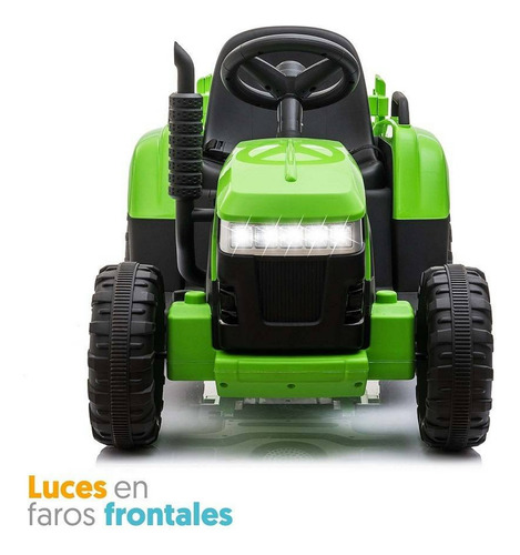 Tractor Eléctrico Apache Verde 12v Para Niños (Usado)