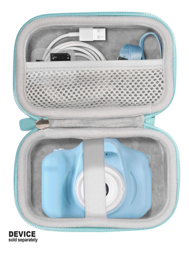 Casesack Protective Case For Prynt Pocket, Instant Photo Printer, Mesh Pocket For Printing Paper And Cable, Featured Wrist Strap (frosted Sky Blue)