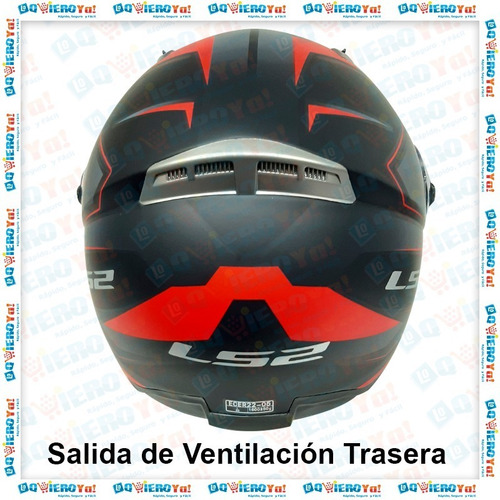 Imagen 5 de 9 de Casco Moto Rebatible Ls2 Doble Visor 370 Stripe Mate Black C/ Gráficas