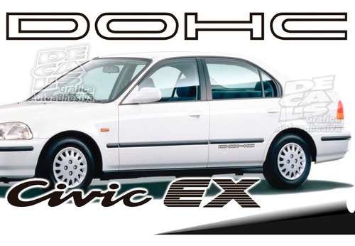 Calco Honda Civic Ex Dohc Sedan 4 Puertas Juego Kit