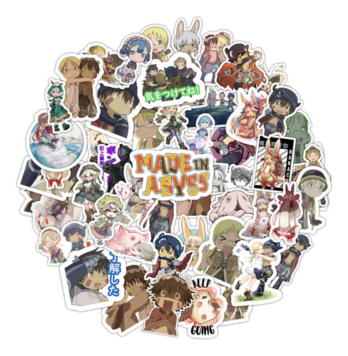 Pack 50 Stickers Adhesivo Anime Made In Abyss