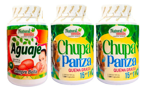 Aguaje Siempre Bella + Chupa Panza X2