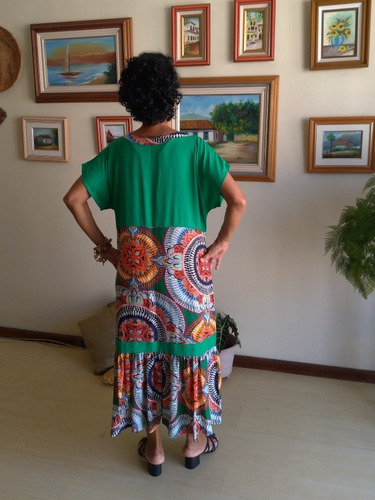 Vestido Feminino Médio Tecido Nara