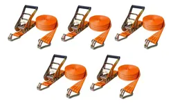 Comprar Kit 5 Catraca + 5 Cinta Amarração 3t X 9m X 50mm Rabicho J no Mercado Livre
