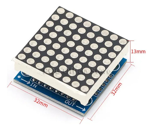 Módulo Matriz De Led 8x8 Com Max7219