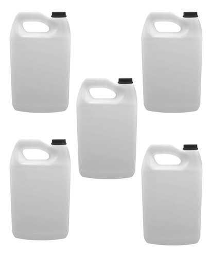 Envase Garrafa De Polietileno 3.8 Lts Multiusos 5 Pzas