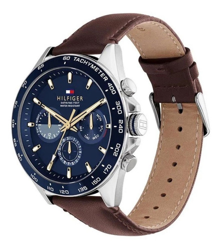 Reloj Tommy Hilfiger Hombre Owen Cuero Multifuncion 1791965