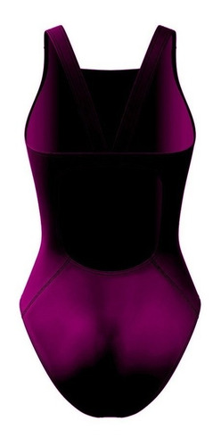 Imagen 2 de 6 de Traje De Baño Dama Semiestampados Classic Strap Cereza/mor.